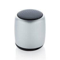 Mini aluminium draadloze speaker, zilver