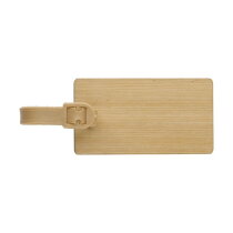 Bamboe bagagelabel Shawn bruin