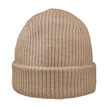 Luxe beanie met omslag