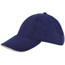 Kinder Brushed Promo Cap Navy acc. Naturel
