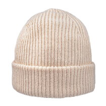 Luxe beanie met omslag