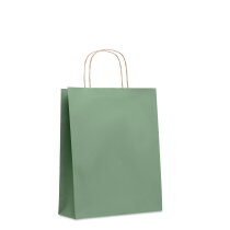 PAPER TONE M Medium papieren tas groen