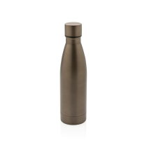 RCS gerecycled RVS unikleur vacuümfles bruin