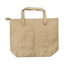 Gelamineerd papieren (80 gr/m²) koeltas shopper Oakley bruin