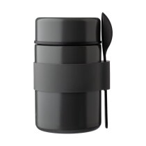 Roestvrijstalen dubbelwandige lunchpot Niko grijs