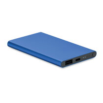 POWERFLAT C 4000 mAh Power Bank Type C royal blauw