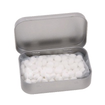 Blikje chococarletties of mints