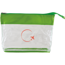 Toilettas transparant gekleurde bies