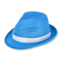 Polyester hoed met band