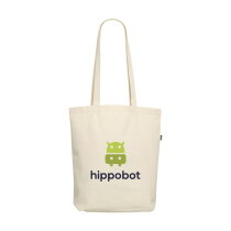 Gerecyclede katoenen canvas draagtas