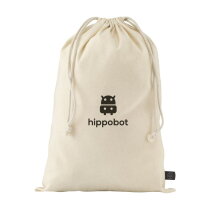 Gift Pouch Naturel GRS Recycled Cotton (150 g/m&sup2;) L