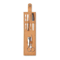 NAILKIT CORK Manicure set in kurk etui beige