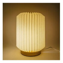 Coollux vouwbare papieren LED lamp Aurora op houten voet, 22cm