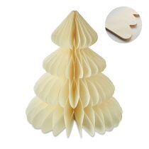 HARMOBIG Kerstboomdecoratie van papier Beige