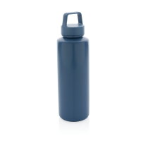 RCS recycled PP waterfles met handvat blauw