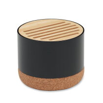 RUMMBA Kurk en aluminium luidspreker zwart