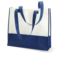 Boodschappen- of strandtas blauw bedrukken