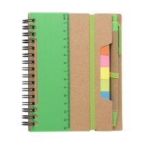 Recycled papieren notitieboek Angela lichtgroen