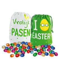 Paas rugtasje met paaseitjes 800 gram
