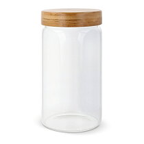 Canister glas & bamboe 1200ml