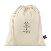Gift Pouch Naturel GRS Recycled Cotton (150 g/m&sup2;) M