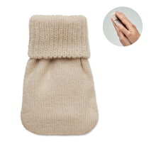 WARMMUFF Handwarmer gebreid polyester Beige