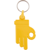 Kunststof sleutelhanger OK Hand