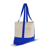Strandtas katoenen canvas OEKO-TEX&reg; 280g/m&sup2; 42x10x30cm