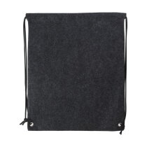 rPET vilten rugzak met trekkoord Maya donkergrijs