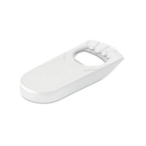 BLABBY Flesopener en afsluiter wit bedrukken