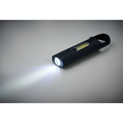 BLUZ Zakformaat COB zaklamp Zwart