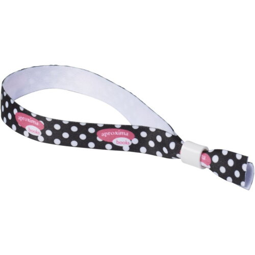 Polsbandje met 1 zijde sublimatie voorzien van kunststof sluiting