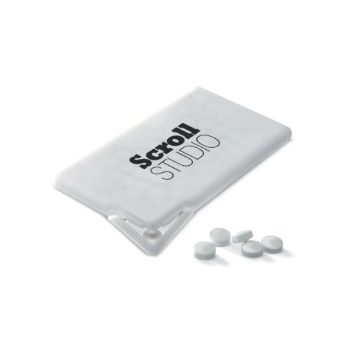 MINTCARD Pepermuntdispenser wit bedrukken