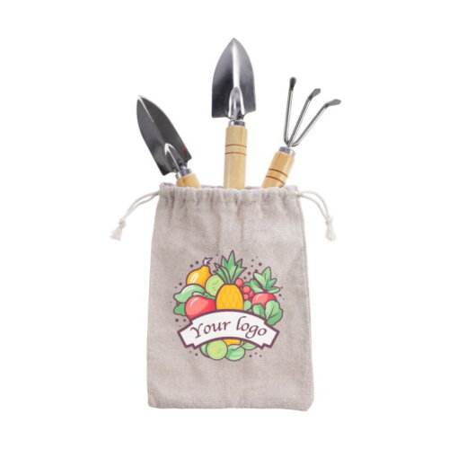 Houten tuingereedschapset Jeanette khaki (&eacute;cru)