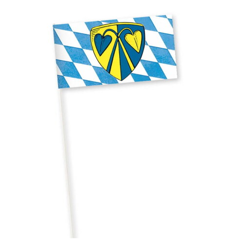 Papieren vlaggetje 11,5 x 24 cm, 150 g/m&sup2;