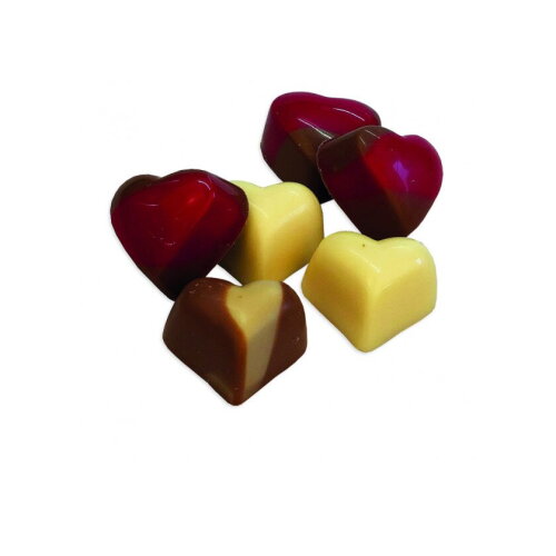 Doosje met 4 hartjes bonbons