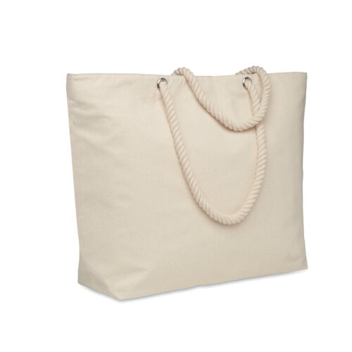 HAEVEN Strandkoeltas van katoen beige