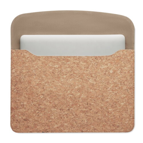 KELLY Laptopcover van kurk beige