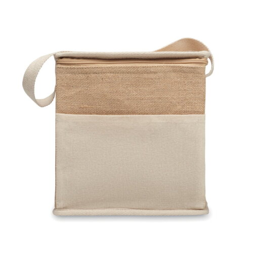 LONA Jute en canvas koeltas 3L Beige