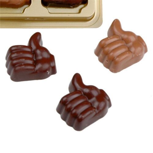 Doosje met 4 chocolade duimpjes melk