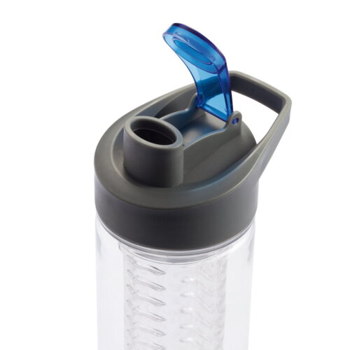 Waterfles met infuser 80cl, blauw bedrukken