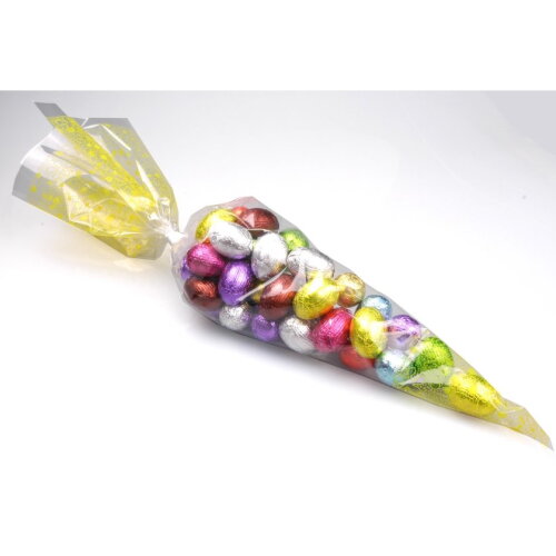 Puntzak met 350 gram assorti paaseitjes