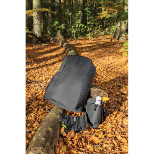 Tierra 2-delige rietjes- en bestekset, zwart