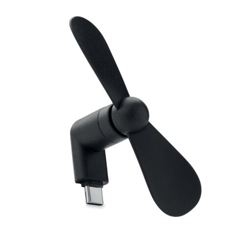 PHAN Draagbare USB-ventilator Zwart