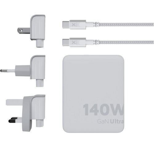 Xtorm XVC2140 GaN Ultra reislader van 140 W met USB-C PD kabel 240 W