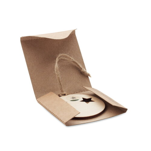 ROSEED Bolversiering met spar zaden Hout