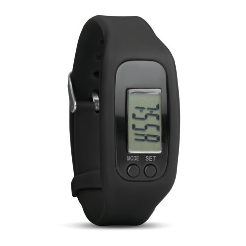 BRATARA Pedometer armband zwart bedrukken