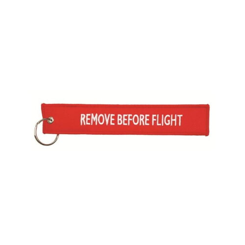 Remove before flight Hangtag 18*3 cm Rood acc. Rood bedrukken bedrukken