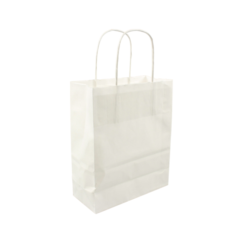 Full Color Papieren tas A5 Budget Wit