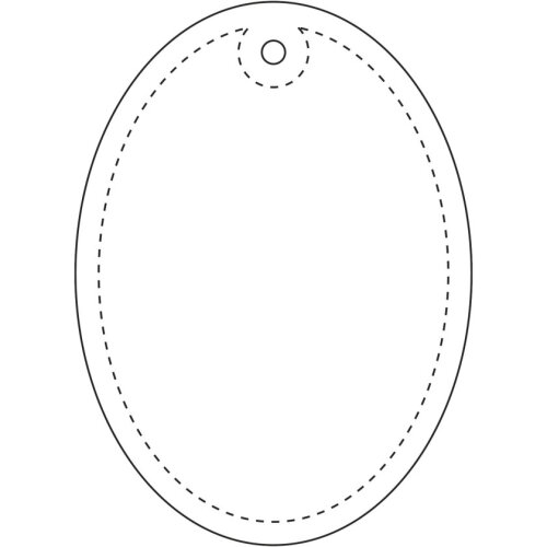 RFX™ ovale reflecterende pvc hanger